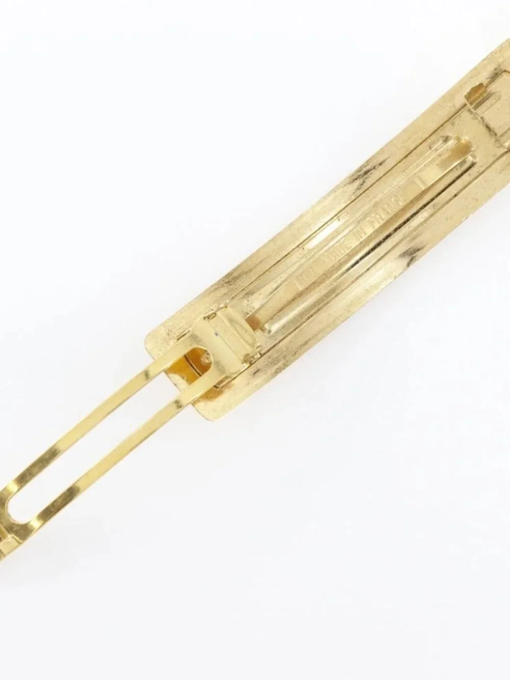 CHANEL Valletta logo vintage gold Plated Gold Women